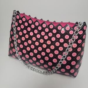 Pink and Black Women's Bag